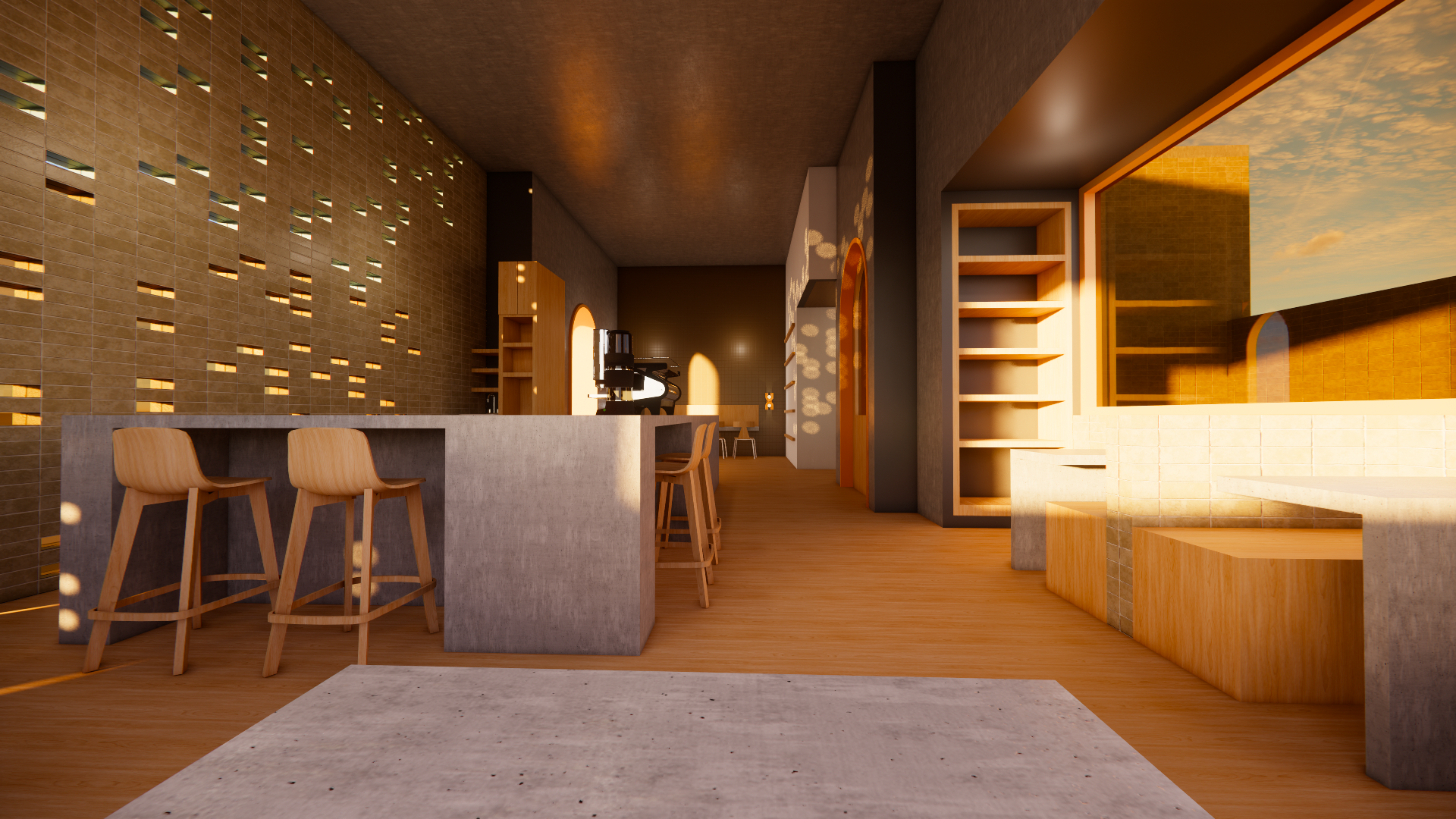 Cafe interior - Warm and welcoming environment