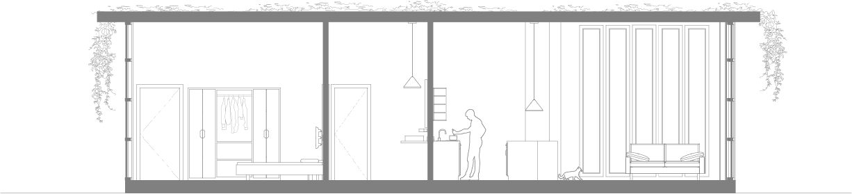 Cabin section drawing