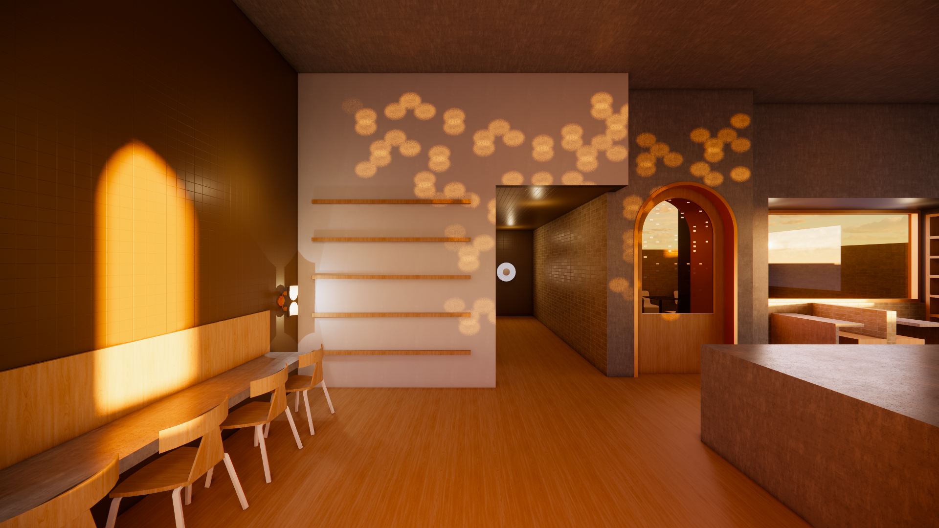 Cafe entry view