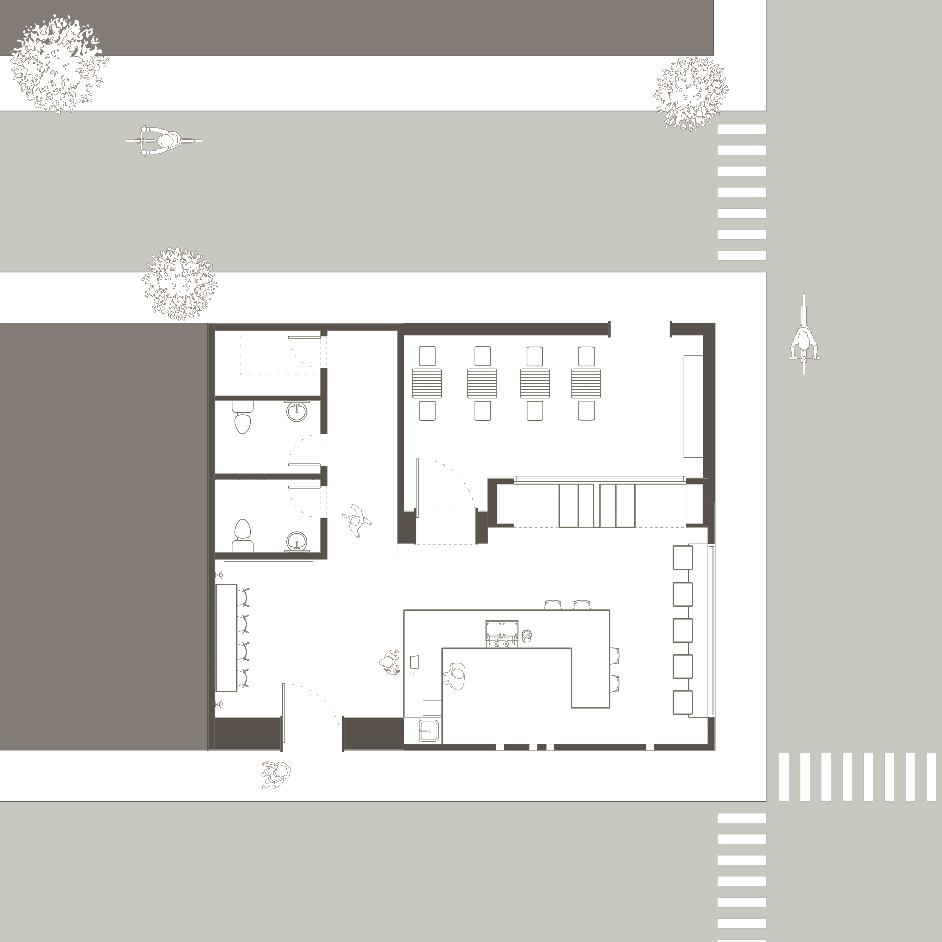 Cafe floor plan